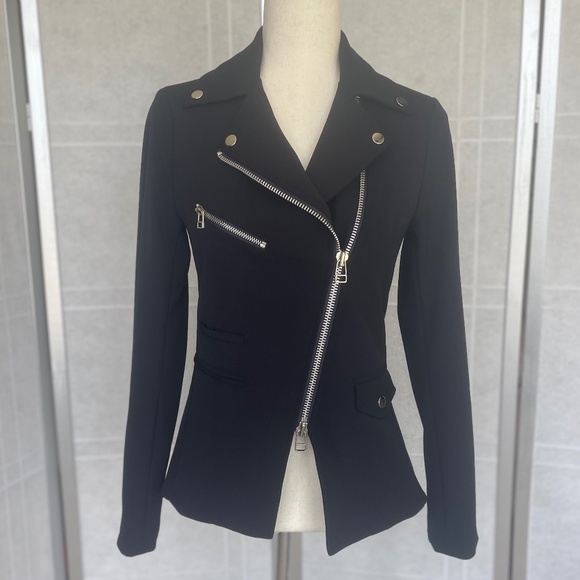 NWOT Veronica Beard Navy Scuba Hadley Dickey Jacket sz 0